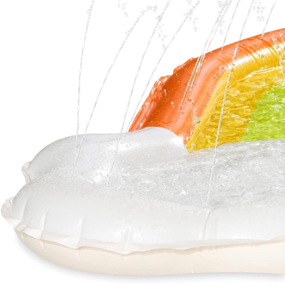 Funsicle5ftRainbow🌈FunSpray Kids👦🏻👧🏻Splash Mat w Sprayers 4 AboveGroundPool - Picture 8 of 9